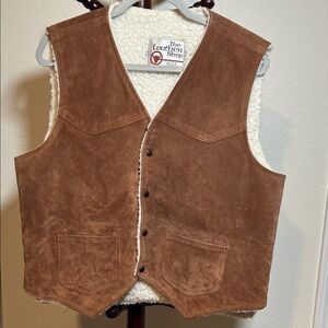Sears Brown Suede Vest